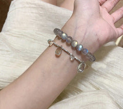 ♋ Cancer Moonstone Bracelet | Emotional Healing & Calm