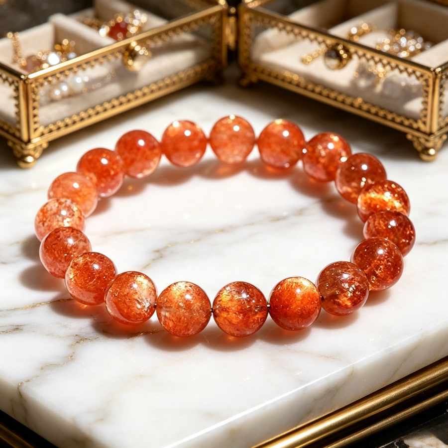 ♌ Leo Sunstone Bracelet | Confidence & Charisma