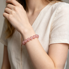 ♎ Libra Rose Quartz Bracelet | Love & Harmony