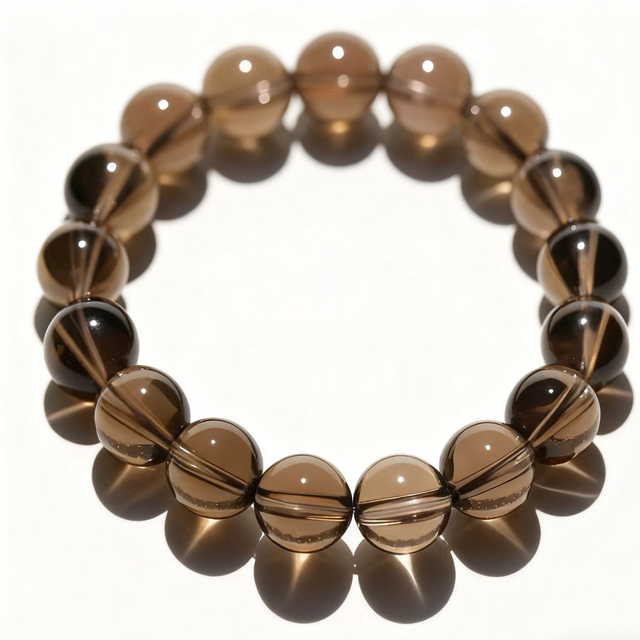 ♑ Capricorn Smoky Quartz Bracelet | Stability & Success