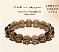 ♑ Capricorn Smoky Quartz Bracelet | Stability & Success