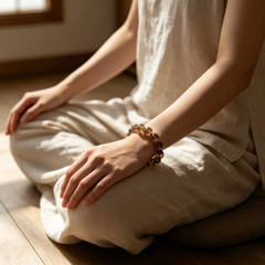 ♑ Capricorn Smoky Quartz Bracelet | Stability & Success