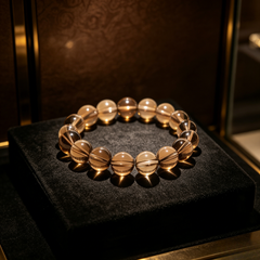 ♑ Capricorn Smoky Quartz Bracelet | Stability & Success