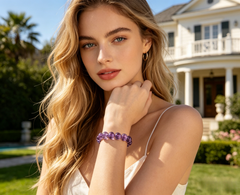 ♒ Aquarius Amethyst Bracelet | Intuition & Creativity