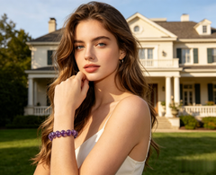 ♒ Aquarius Amethyst Bracelet | Intuition & Creativity