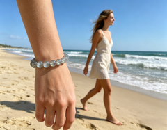 ♋ Cancer Moonstone Bracelet | Emotional Healing & Calm