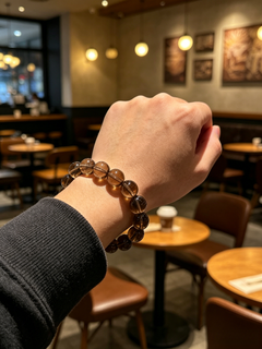 ♑ Capricorn Smoky Quartz Bracelet | Stability & Success