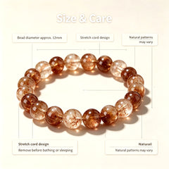 Creativity Rainbow Hematoid Quartz Bracelet - product detail 7