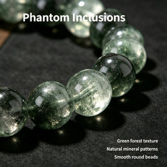 Wealth & Abundance Green Phantom Quartz Bracelet - product detail 2