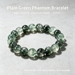 Wealth & Abundance Green Phantom Quartz Bracelet - product detail 3