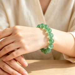 Relationship Harmony Green Strawberry Quartz Bracelet - product detail 1