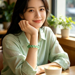Relationship Harmony Green Strawberry Quartz Bracelet - product detail 2