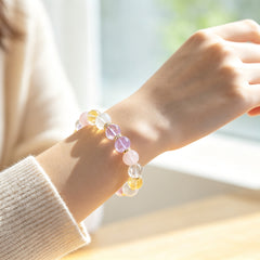 Gentle Connection Mixed Crystal Bracelet - lifestyle view 1
