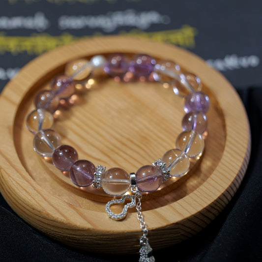 Ametrine Balance Bracelet with Gourd Charm - main product view