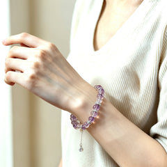 Ametrine Balance Bracelet with Gourd Charm - lifestyle view 1