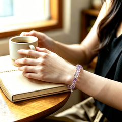Ametrine Balance Bracelet with Gourd Charm - lifestyle view 3