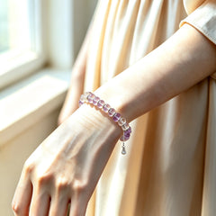 Ametrine Balance Bracelet with Gourd Charm - lifestyle view 4