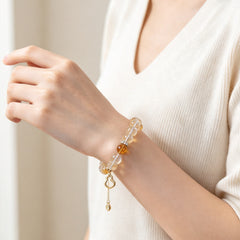 Citrine Fortune Gourd Bracelet - lifestyle view 1
