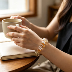 Citrine Fortune Gourd Bracelet - lifestyle view 3