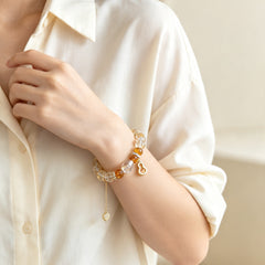 Citrine Fortune Gourd Bracelet - lifestyle view 4