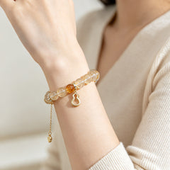 Citrine Fortune Gourd Bracelet - lifestyle view 5