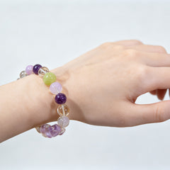 Pastel Lavender Multi-Stone Bracelet - lifestyle view 3