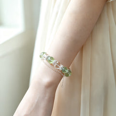 Green Fluorite & Clear Quartz Bracelet - lifestyle view 4