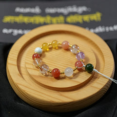 Chakra Multi-Stone Crystal Ring Phone Strap - lifestyle view 1