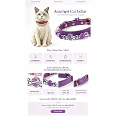 Crystal Pet Collar – 5 Styles Available - product detail 18