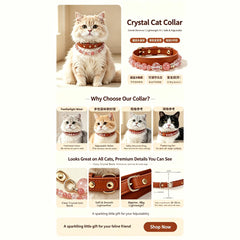 Crystal Pet Collar – 5 Styles Available - product detail 30