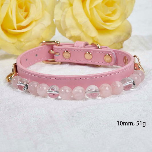 Pink Crystal Pet Collar - main product image