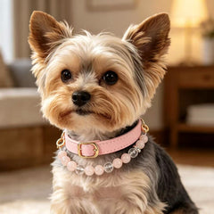 Pink Crystal Pet Collar - product detail 1