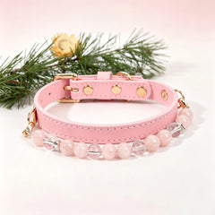 Pink Crystal Pet Collar - product detail 2
