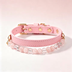Pink Crystal Pet Collar - product detail 4