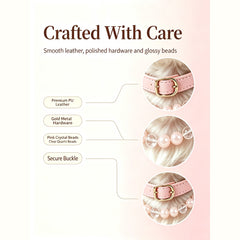 Pink Crystal Pet Collar - product detail 10