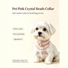 Pink Crystal Pet Collar - product detail 12