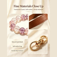 Rose Quartz & Clear Quartz Pet Collar - product detail 4