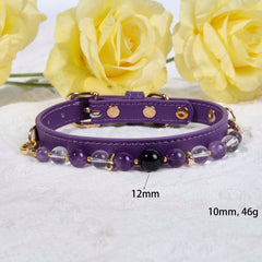 Amethyst Secret Guardian Pet Collar - product detail 1