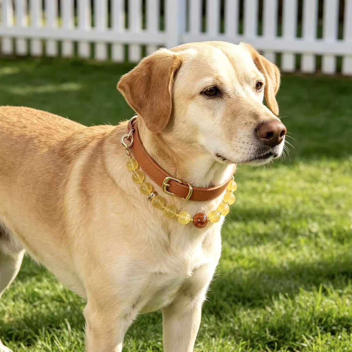 Citrine Prosperity Pet Collar - main product image