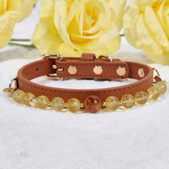 Citrine Prosperity Pet Collar - product detail 1