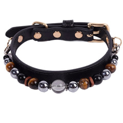 Tiger Eye Grounding Crystal Pet Collar - product detail 4