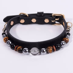 Tiger Eye Grounding Crystal Pet Collar - product detail 5