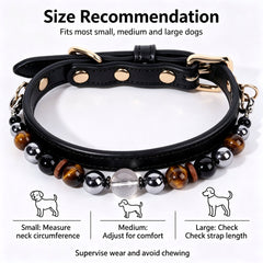 Tiger Eye Grounding Crystal Pet Collar - product detail 10