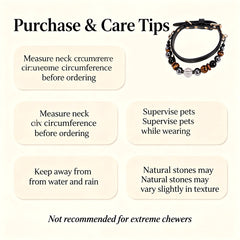 Tiger Eye Grounding Crystal Pet Collar - product detail 12