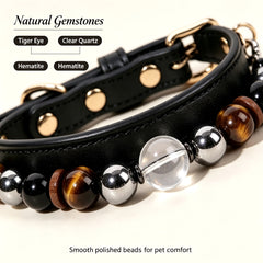 Tiger Eye Grounding Crystal Pet Collar - product detail 13