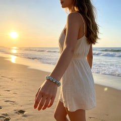 Calm & Rest Moonstone Bracelet - product detail 14