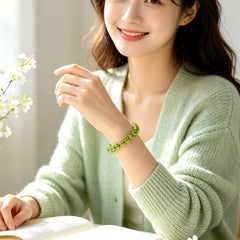 Leo Peridot Zodiac Bracelet - product detail 2