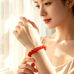 Aries Red Agate Zodiac Bracelet - product detail 4